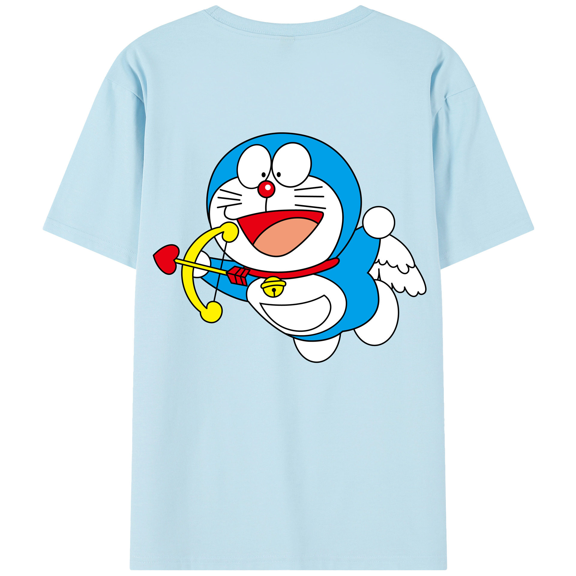 （画像用） ドラえもん Doraemon 綿100％半袖Tシャツ（背面プリント）